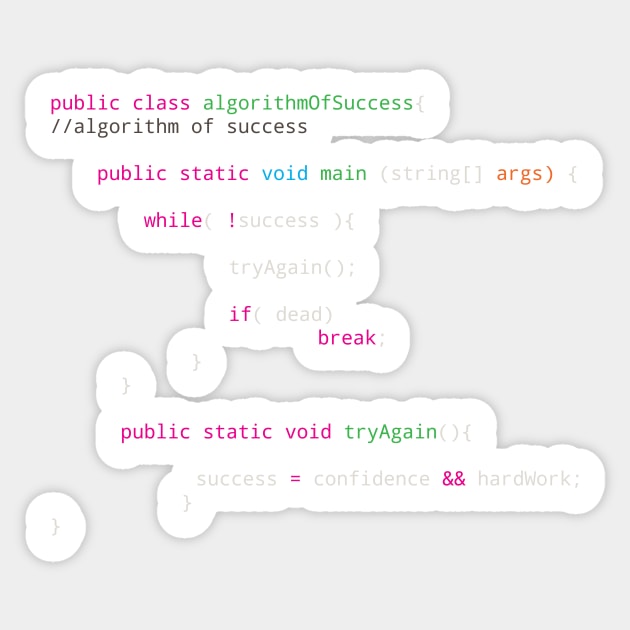 Source code to success - software sports wealth Sticker by Quentin1984